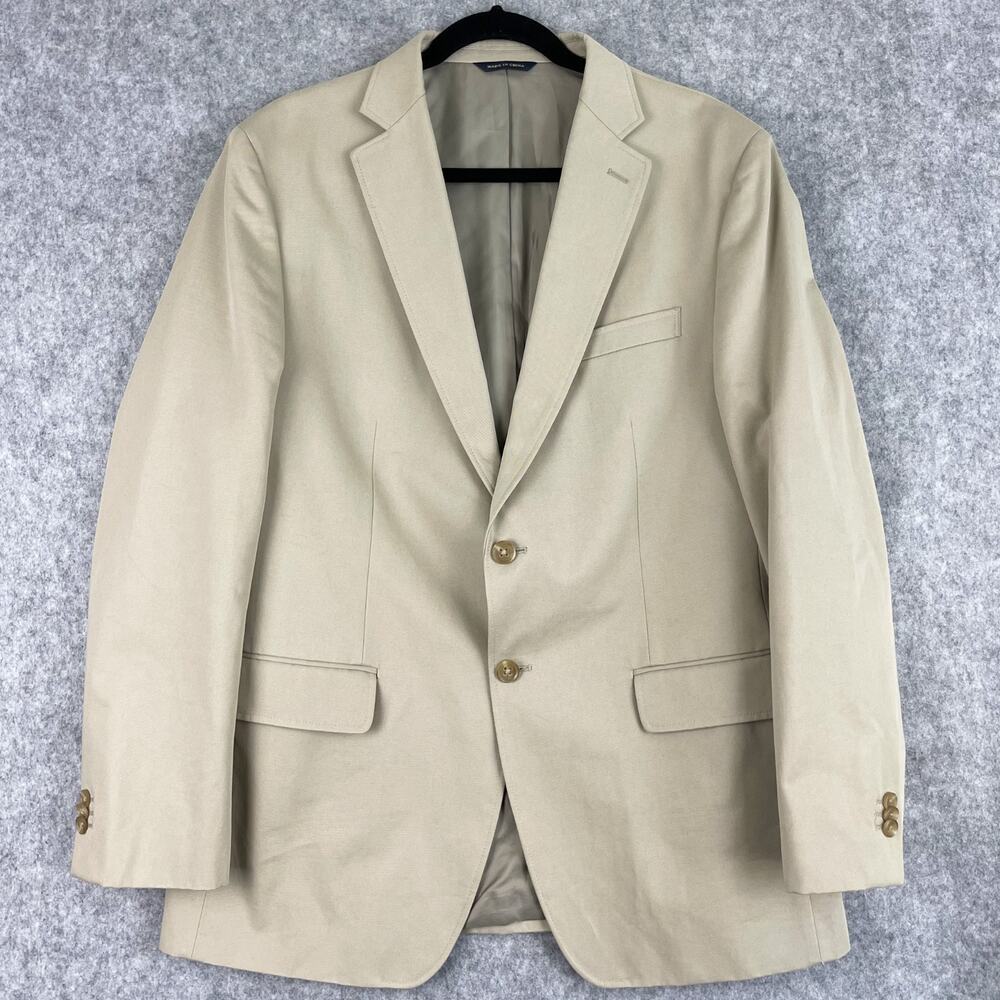 Banana Republic Blazer Sport Coat Mens 42R Chino Modern Fit Cotton Tessuti Italy